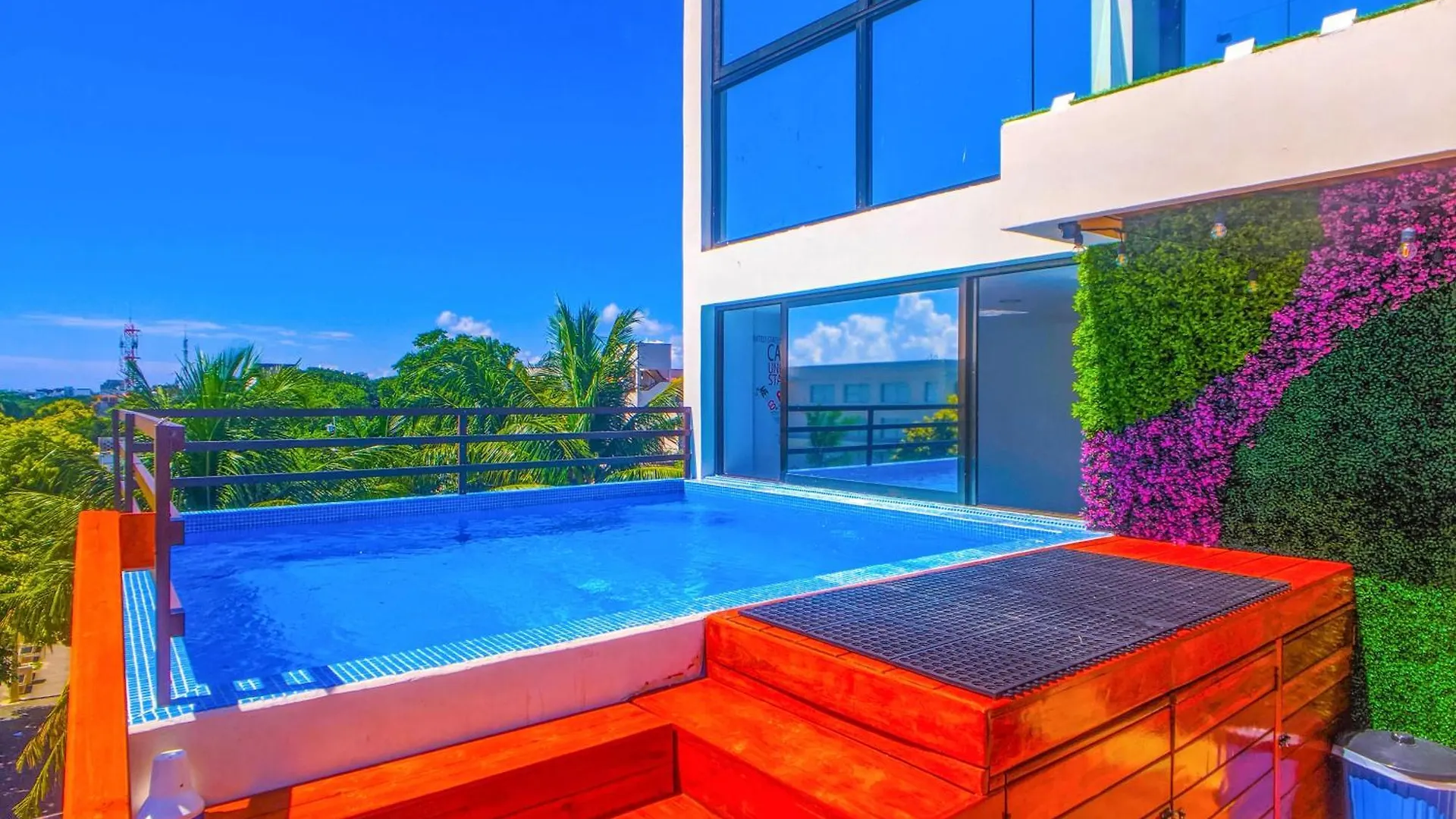 104 Romantic Beachside Escape Zen Theme Kitchen Gym Pool Ac Playa del Carmen Apartment
